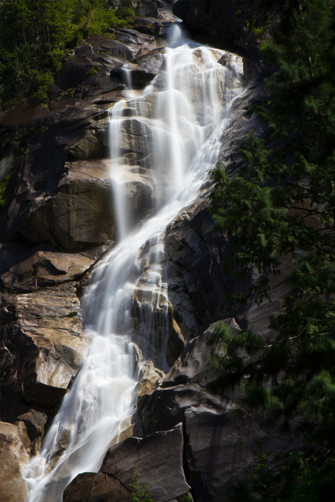 A Section of the 1,099 Foot Tall Shannon Falls at Squamish BC